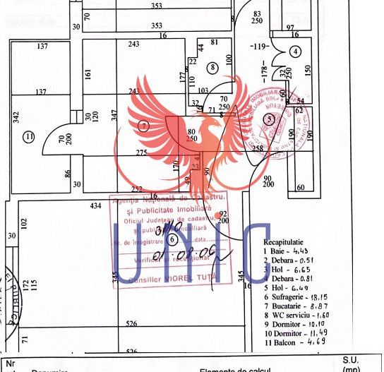 Apartament 3 camere I-uri 1 Mai - Schiță 12