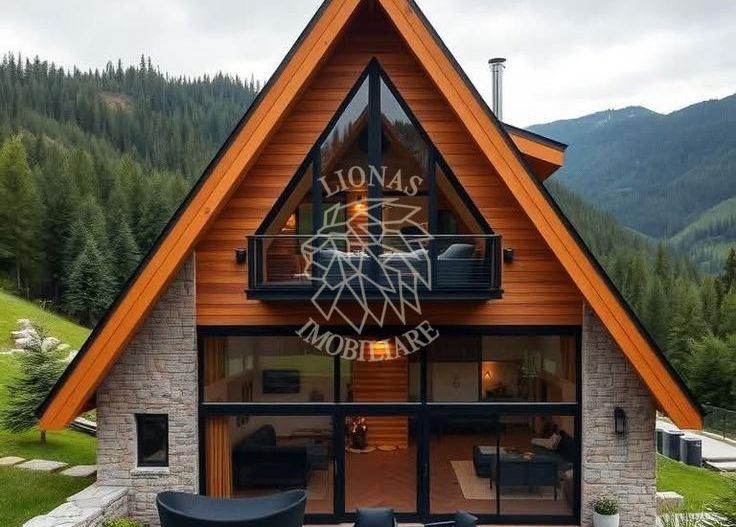 Cabana a Frame 4 camere 76 mp-teren-Colibita - Poză 1