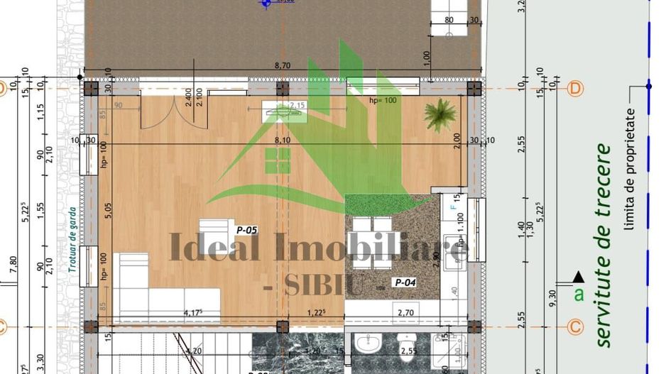 Casa Individuala ROSU cu 4 camere, zona Strand - Schiță 9