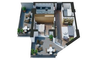 Apartament cu 2  camere-Design avangardist și confort contemporan - Poză 11