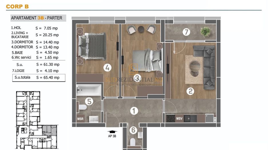 Apartament 3 camere, zona Bd. Brancoveanu, Mall Grand Arena - Poză 9