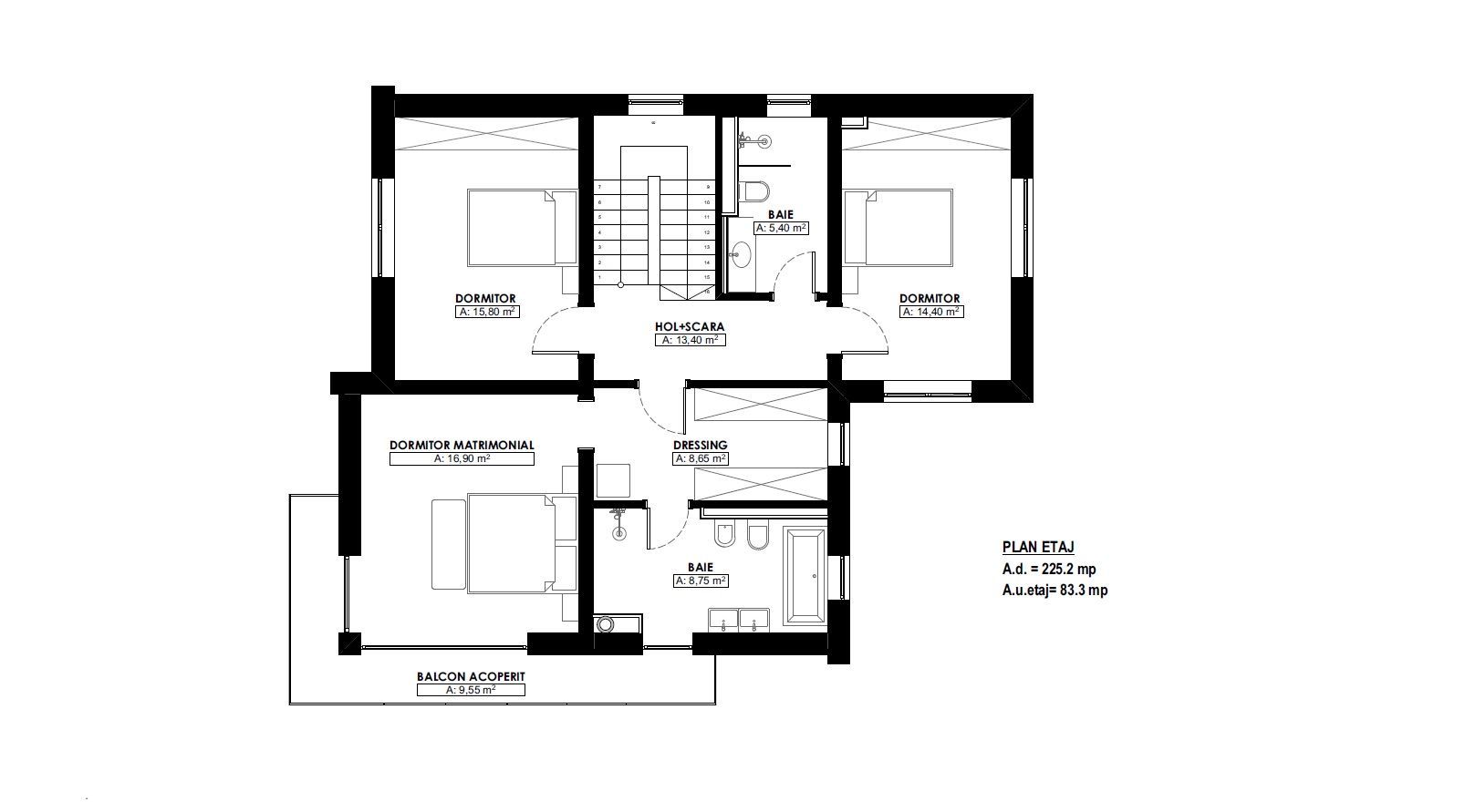 Casa individuala superba, amenajata in stil scandinav Dezmir COMISION 0% - Schiță 50