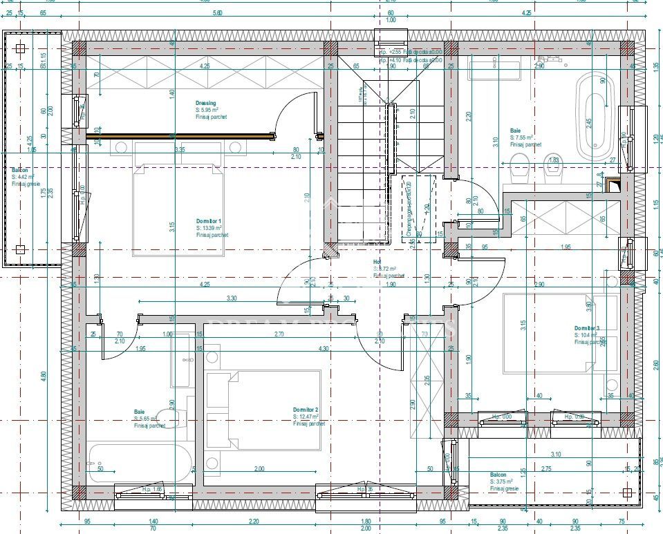 Casa individuala, 119mp, 4 camere, 3 bai, 2 parcari, nZEB, zona Dezmir - Poză 15