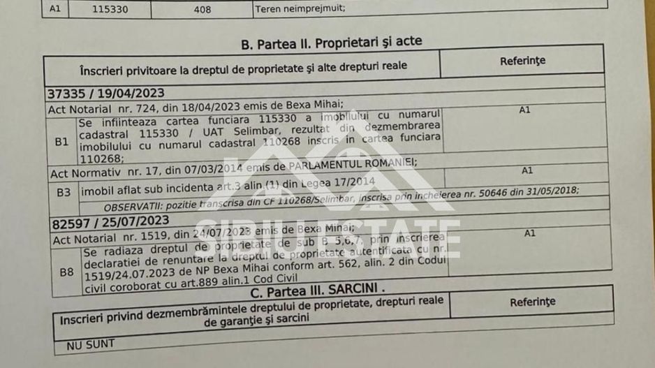 Teren agricol extravilan ,Șelimbăr , 400 mp ,oportunitate investitie - Poză 3