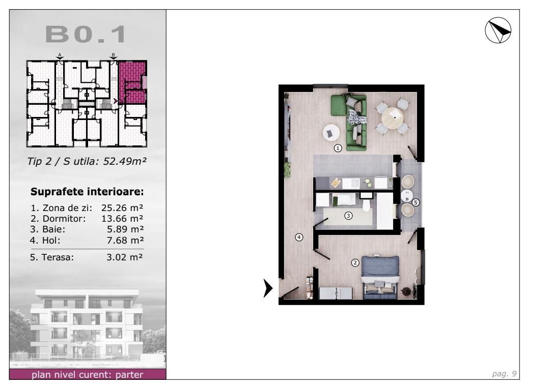Vânzare apartamente moderne 52 mp în zona Torontalului !!! COMISON 0 - Poză 2