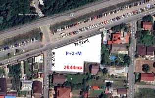 Otopeni intravilan 2.844 mp, colț stradal, deschidere dublă - C.U.