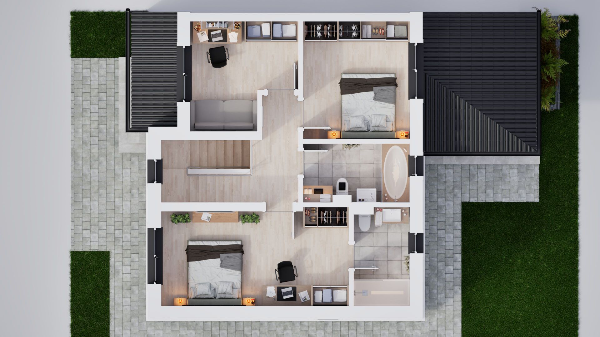 Casa tip duplex - 300 mp teren - Sura Mica - Schiță 7