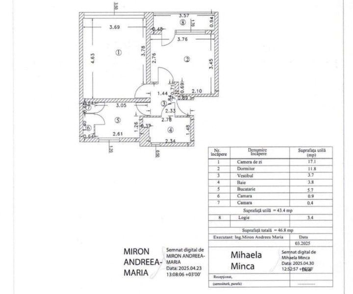 Apartament 2 camere Dimitrie Cantemir-Unirii T725 - Poză 2