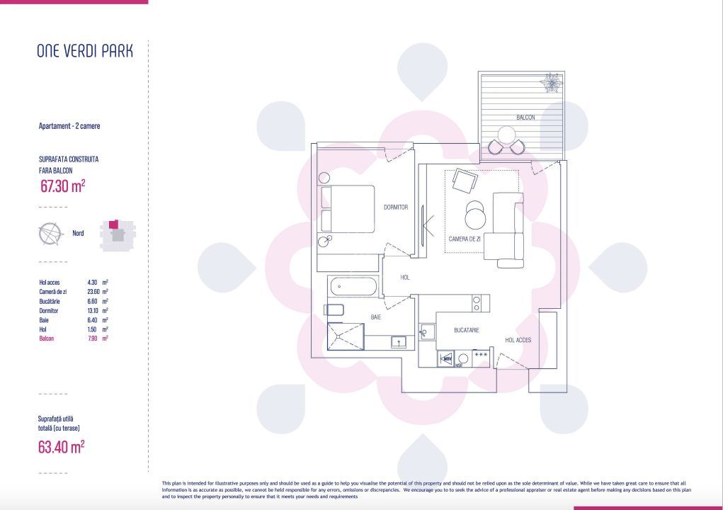 OFERTA Vanzare 2 camere | ONE Verdi Park | Finalizat | Comision 0! - Schiță 10