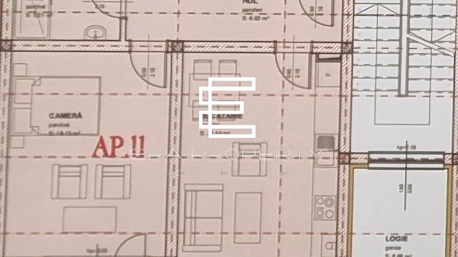 Apartament 2 camere 58mp /la cheie/zona Brana, Selimbar - Schiță 9