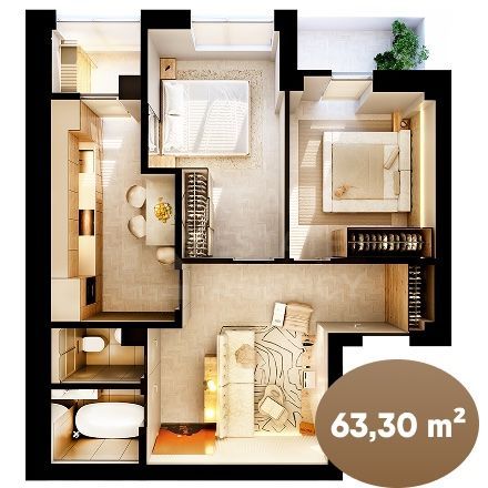 Vânzare, apartament, 3 camere, str. Nicolae Dimo, Durlești - Poză 1