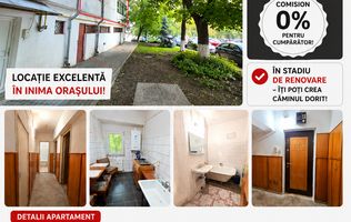 Apartament cu 3 camere, etaj 1 (parter cu demisol), VASLUI zona CENTRU;