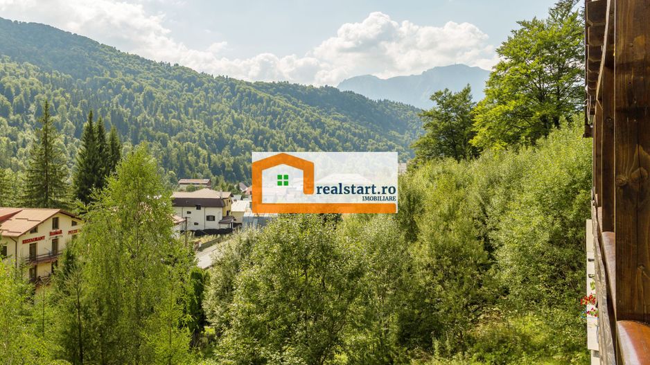 View munte,Studio Azuga, Ideal Investitie aparthotel, mobilat&utilat - Poză 11