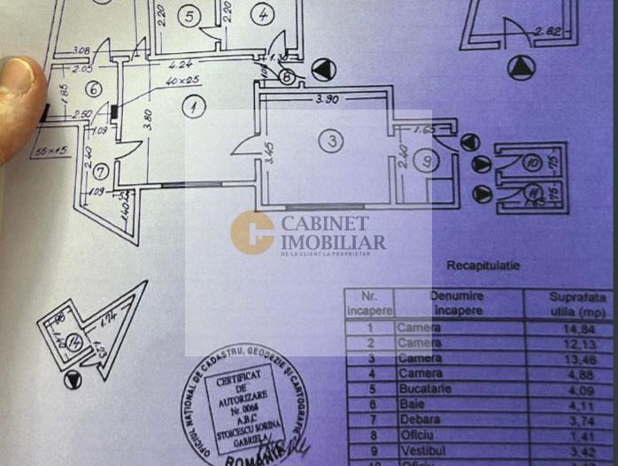 4 camere  | Etaj 1/6  | Cismigiu | 65 mp - Poză 21
