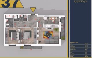 Apartament 3 cam, Finalizat, acte gata, METROU, Comision 0, TITAN - Poză 1