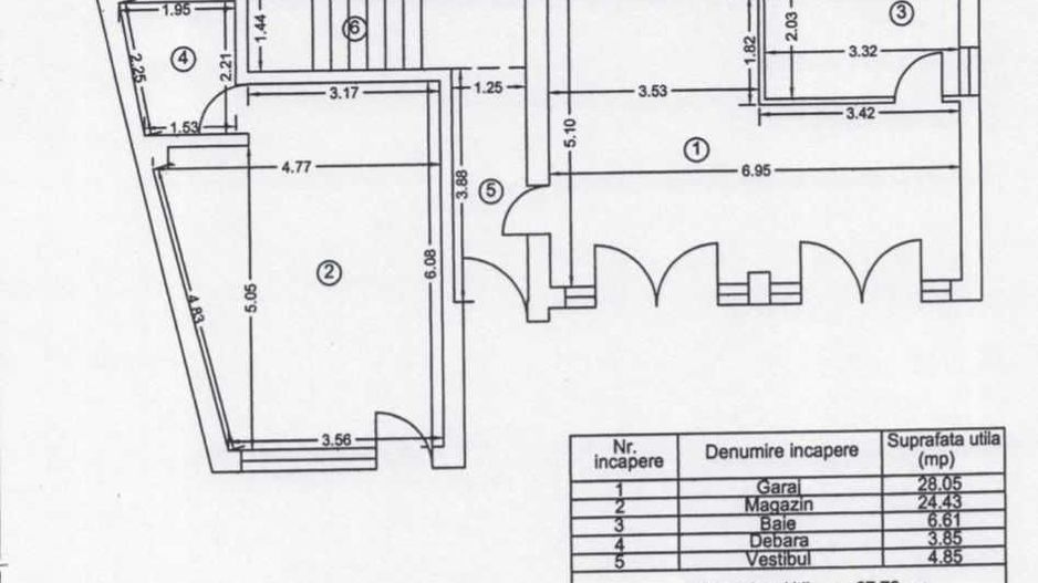 Vand imobil P+2 zona salaj rahova cu doua spatii comerciale - Poză 5