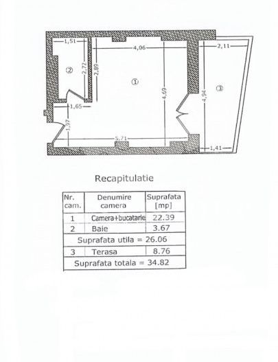 Herastrau | Apartament 3 camere + Garsoniera  | Curte intima | 2 Parcari + Boxa - Schiță 46