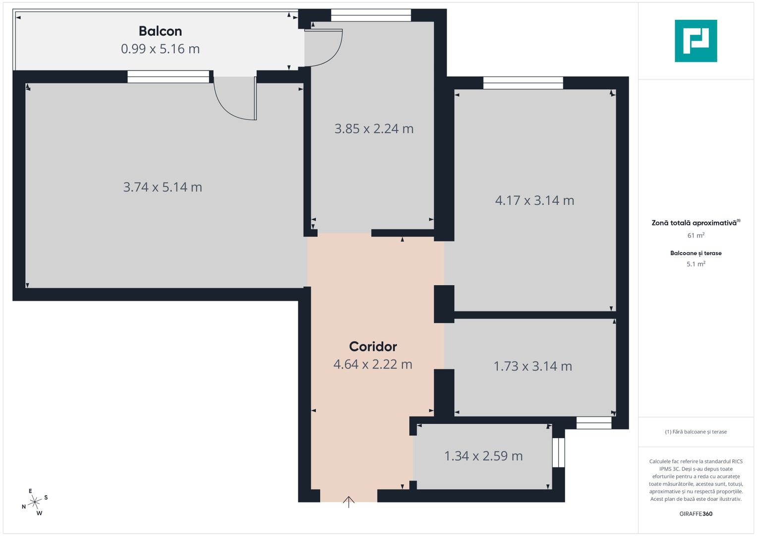 Apartament la gri, personalizabil, în Giroc - Poză 6