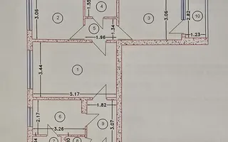 3 Camere Spatios Parcare Resita Huedin - Schiță 12