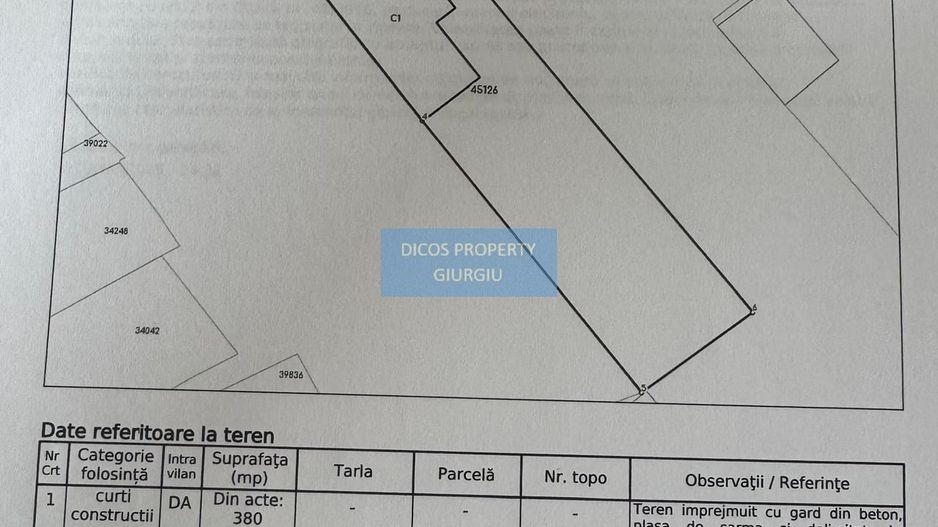 Vânzare 2 Loturi Unificate – Zonă Centrală - Schiță 5