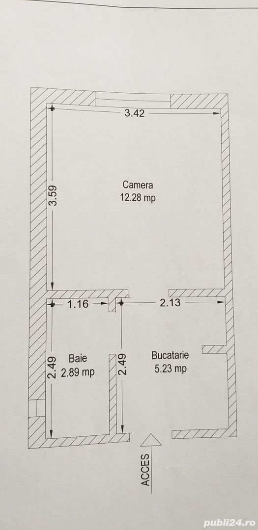 garsoniera zona Buziasului - Poză 1