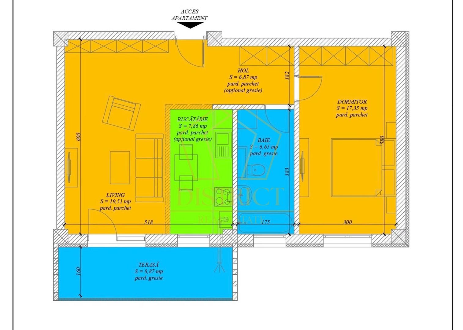 COM 0% Apartamente noi cu 2 camere | Mehala - Schiță 9