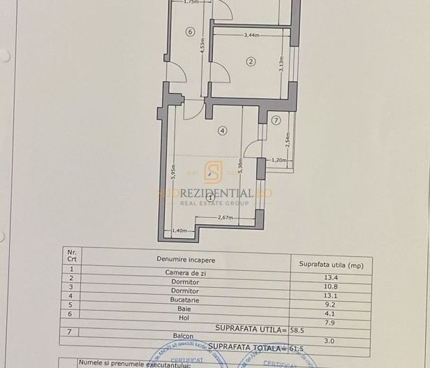 Apartament 3 camere, decomandat, Sector 4, Comision 0% - Schiță 8