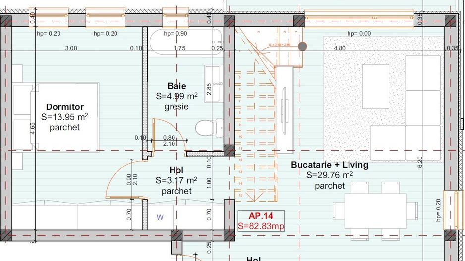 Giroc | Profi-Neptun | Apartamente de 2 si 3 camere cu scara interioara - Poză 7