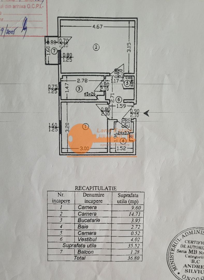 Apartament 2 camere | Lujerului - Schiță 8