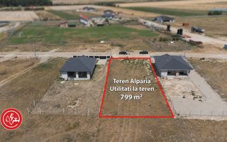 Teren Intravilan | 799 mp | Toate Utilitățile la Teren | Alparea - Poză 1