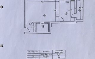 AP. 2 CAMERE CAP NORD, PARCARE, BOXA, INCALZIRE PARDOSEALA, COMIS 0% - Schiță 13