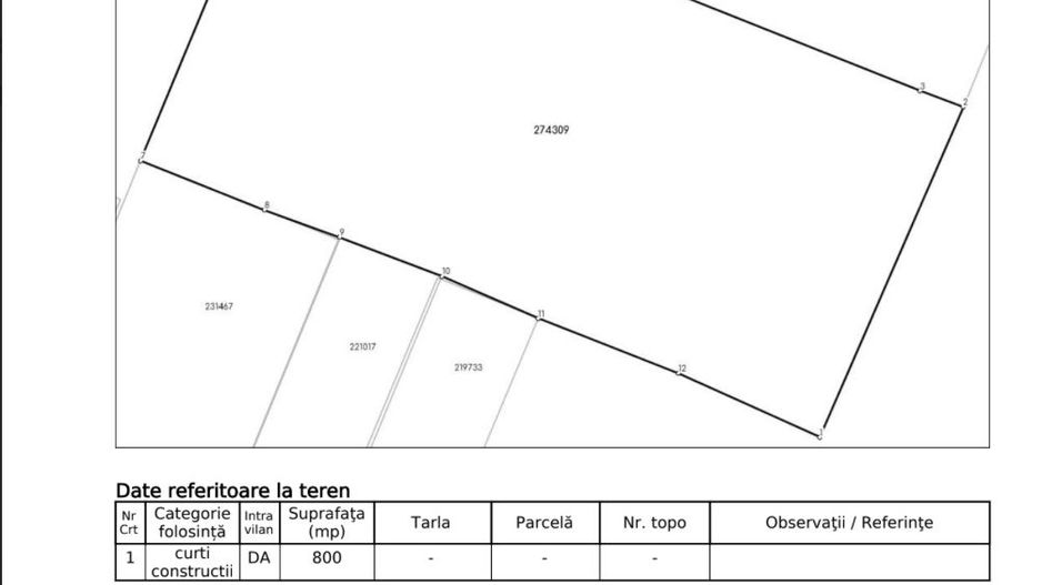 GIULESTI | Teren intravilan 800mp | Certificat urbanism disponibil - Schiță 2