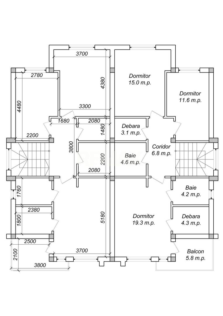 Duplex Ialoveni  140 mp, 3 ari teren - Schiță 13