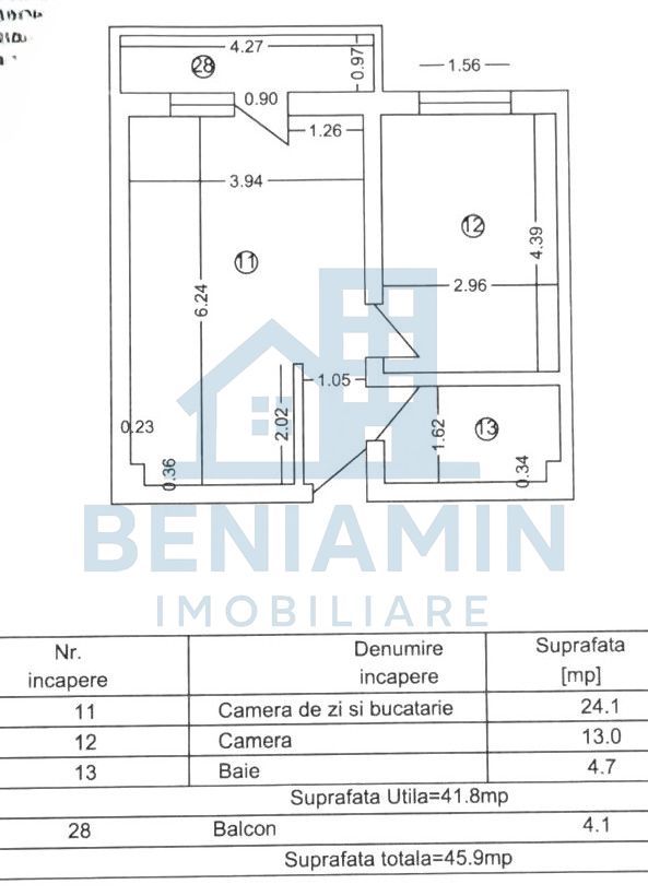 Apartament 2 camere etaj 2 an 2020 -centrala -parcare -Capsunarie - Schiță 10