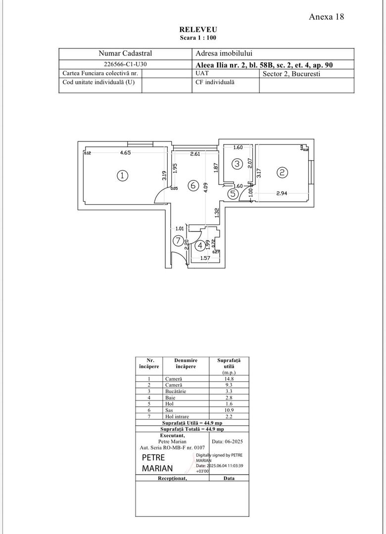 Apartament 2 Camere Pantelimon Delfinului Mega Mall Centrală Proprie - Schiță 19