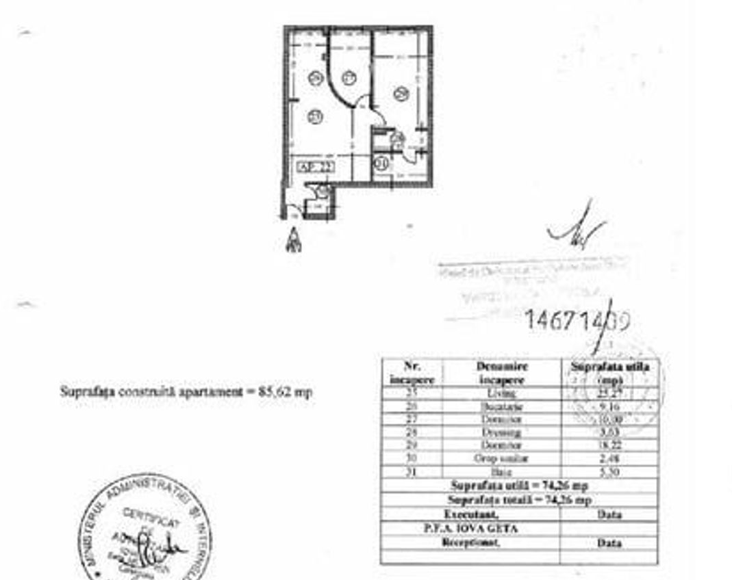 3 camere + LOC DE PARCARE SUBTERAN || HERASTRAU - Schiță 10