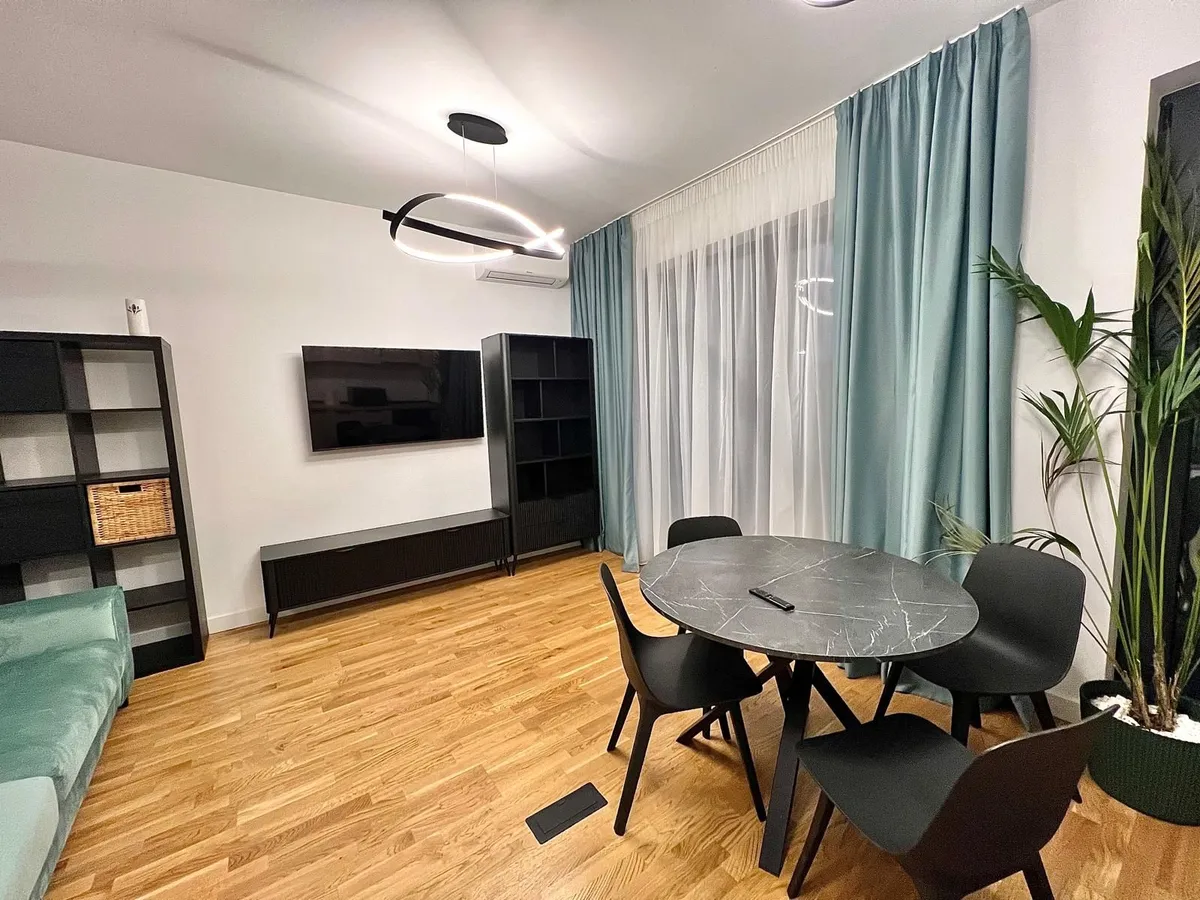 Studio cu gradina de 34 mp Pipera | De inchiriat | Complex cu piscina — fotografia 3