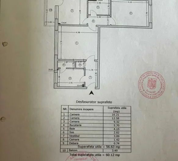 APARTAMENT 3 CAMERE 1 MAI METROU - Poză 1
