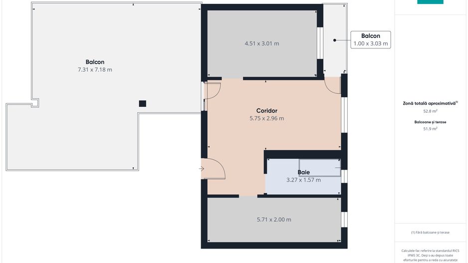 Penthouse cu terasă generoasă, în inima Chișodei - Poză 6