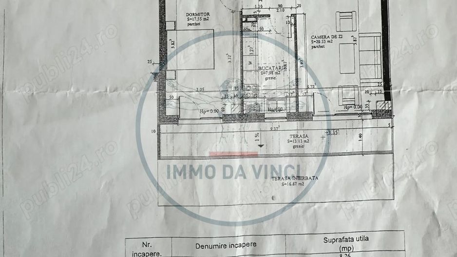 Vând Apartament 2 camere, 60 mp utili + terasă 30 mp - Poză 11