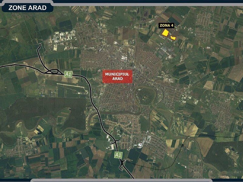 Teren extravilan industrial cu expunere potențiala Centura Arad - Poză 2