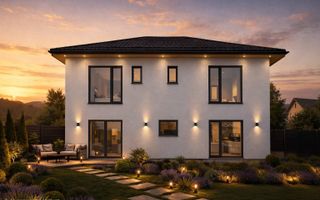 Casa-5 camere-P+1+P-147mp utili-600mp teren-Utilitati-Sanpetru - Poză 1