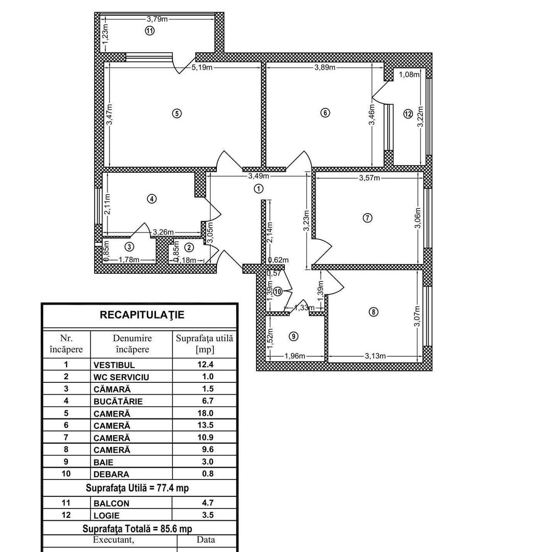 De vânzare: apartament 4 camere - Apusului - Gorjului - Militari - Poză 8