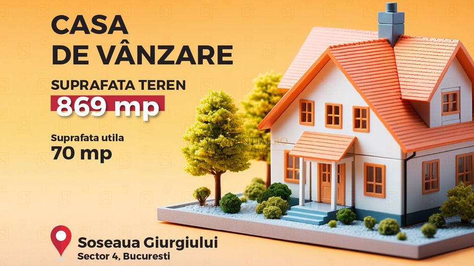 Teren intravilan 869mp, casa locuibila si anexe, Sos.Giurgiului, Sect4 - Poză 1