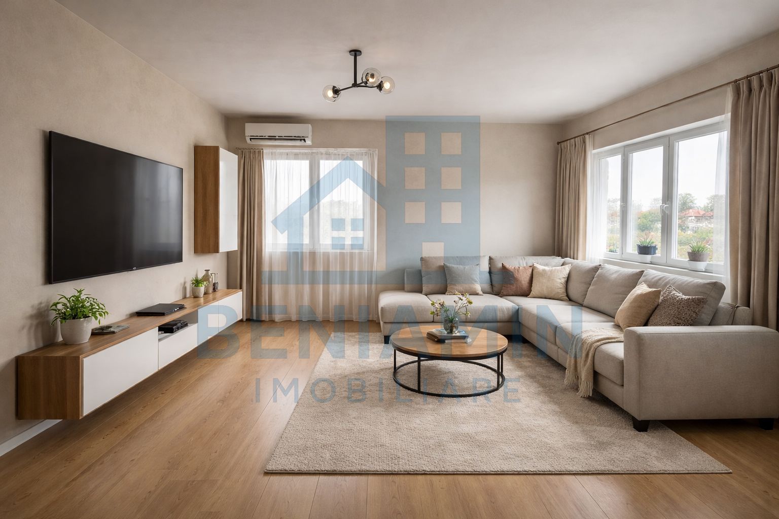 Casa la cheie-Living-2 Dormitoare-Baie-Gaze-Curent-Apa-320mp teren - Poză 1