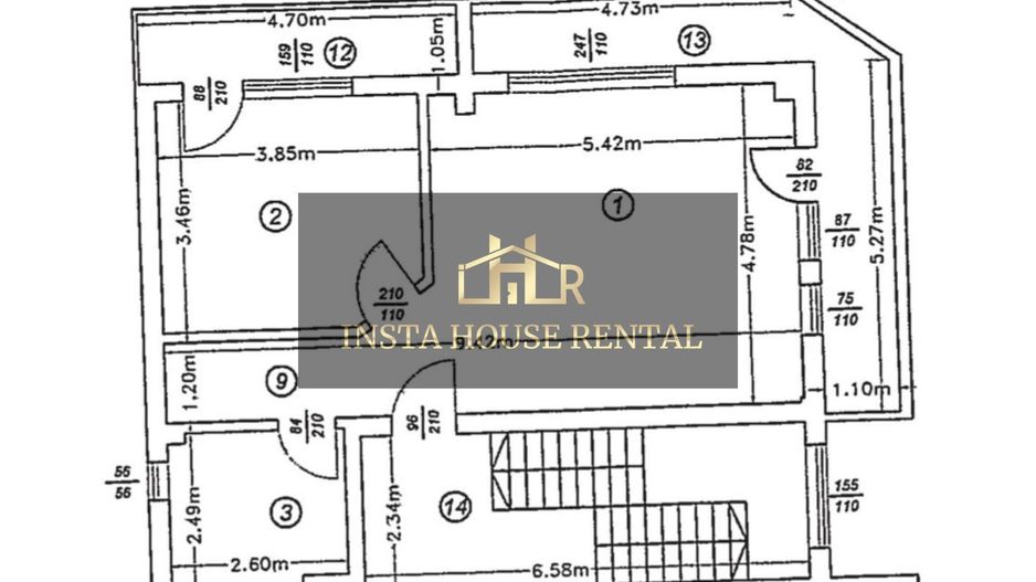 Apartament 2 camere *Vedere Panoramica* 66mp   METROU JIULUI - Schiță 14