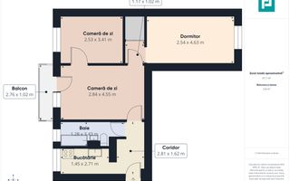 Apartament cu 3 camere complet mobilat și utilat - Poză 6