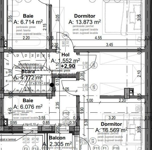Vila de tip duplex 4 camere  Titan Pallady - Schiță 2