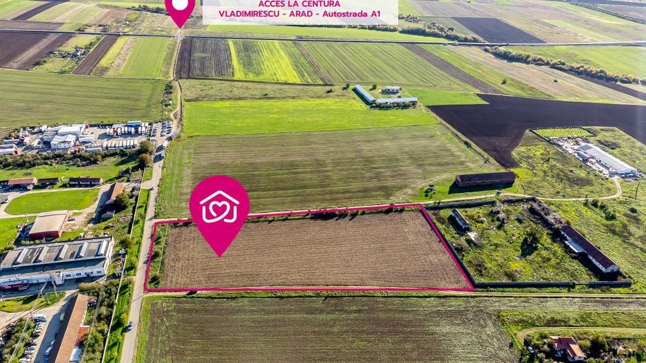 Teren de case în Sânnicolau Mic la 25 eur/mp - Poză 2