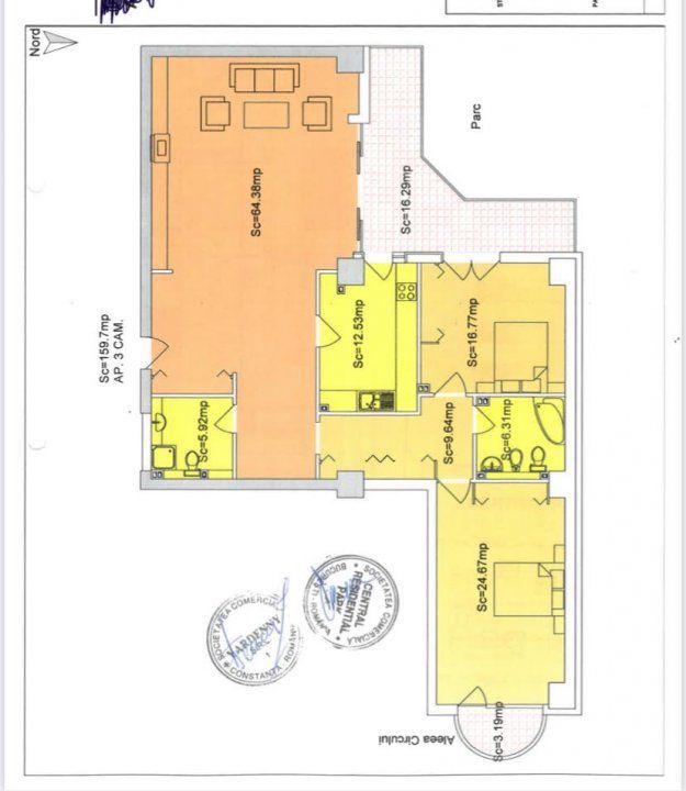 Apartament 3 camere Stefan cel Mare | Central Park - Poză 4